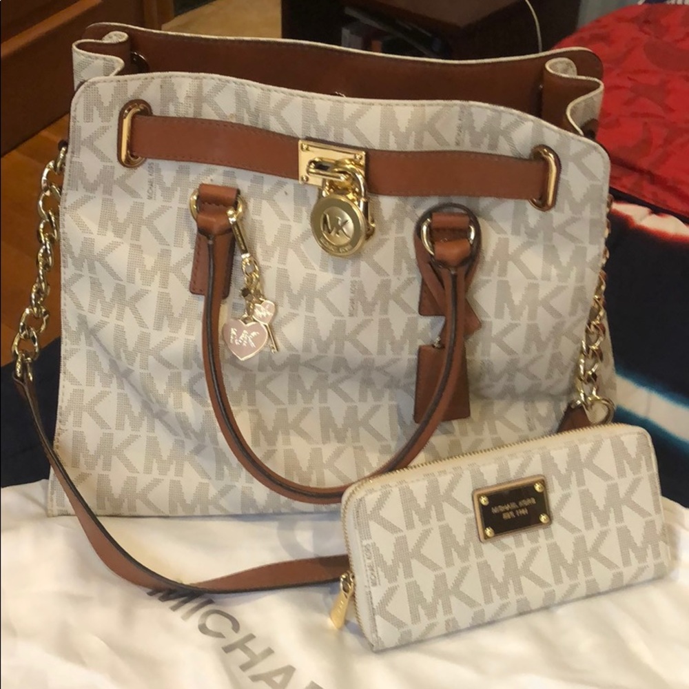 Michael Kors Hamilton large bag +wallet